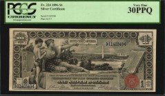 Silver Certificates

Fr. 224. 1896 $1 Silver Certificate. PCGS Currency Very Fine 30 PPQ.

An always popular History Instructing Youth educational...