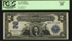 Silver Certificates

Fr. 256. 1899 $2 Silver Certificate. PCGS Currency Very Fine 35.

A mid-grade example of this Silver Certificate Deuce.

Fr...