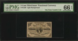 Third Issue

Fr. 1226. 3 Cent. Third Issue. PMG Gem Uncirculated 66 EPQ.

Exceptional centering is seen on this 3 cent. With the market hot for Ge...