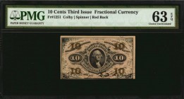 Third Issue

Fr. 1251. 10 Cent. Third Issue. PMG Choice Uncirculated 63 EPQ.

Red back. Seen with pleasing bronzing.

Estimate: $ 125 - 175