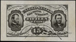 Mixed Fractional Currency

Fr. 1272-SP. 15 Cent. Choice Uncirculated. Specimen.

A lovely example of this wide margins 15 Cent fractional which ex...