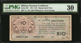 Military Payment Certificate

Lot of (2) Military Payment Certificates. Series 461 & 661. 50 Cents & $10. Replacements. PMG Very Fine 20 & 30.

A ...