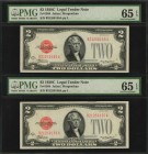 Legal Tender Notes

Lot of (2) Fr. 1504. 1928C $2 Legal Tender Notes. PMG Gem Uncirculated 65 EPQ. Consecutive.

An offering of consecutive $2 Leg...