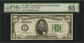 Federal Reserve Notes

Fr. 1950-G. 1928 $5 Federal Reserve Note. Chicago. PMG Gem Uncirculated 65 EPQ.

An excellent Gem $5 from the Chicago distr...