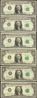 Fancy Serial Numbers

Lot of (7) 1963A to 1974 $1 Federal Reserve Notes. Choice Uncirculated. Matching Serial Numbers.

A grouping of seven $1 FRN...