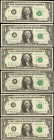Fancy Serial Numbers

Lot of (7) 1963A to 1974 $1 Federal Reserve Notes. Choice Uncirculated. Matching Serial Numbers.

A grouping of seven $1 FRN...