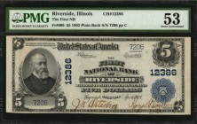 Illinois

Riverside, Illinois. $5 1902 Plain Back. Fr. 609. The First NB. Charter #12386. PMG About Uncirculated 53.

Track and Price reports just...