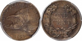 Flying Eagle Cent

1857 Flying Eagle Cent. Type of 1857. AU-50 (PCGS).

PCGS# 2016. NGC ID: 2276.

Estimate: $ 150