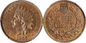 Indian Cent

1866 Indian Cent. MS-63 BN (PCGS).

PCGS# 2085. NGC ID: 227P.

From the Dr. Jeffrey A. Rudolph Collection.

Estimate: $ 300