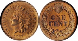 Indian Cent

1867 Indian Cent. MS-63 RB (NGC).

PCGS# 2089. NGC ID: 227R.

From the Dr. Jeffrey A. Rudolph Collection.

Estimate: $ 300