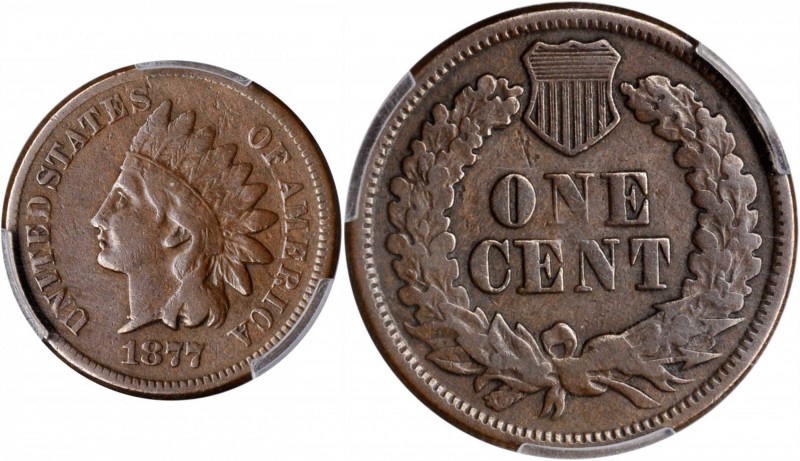 Indian Cent

1877 Indian Cent. Fine-15 (PCGS).

PCGS# 2127.

From the Bill...
