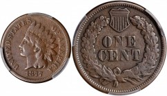 Indian Cent

1877 Indian Cent. Fine-15 (PCGS).

PCGS# 2127.

From the Bill Woytasek Collection.

Estimate: $ 800