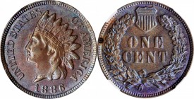 Indian Cent

1886 Indian Cent. Type II Obverse. MS-62 BN (NGC).

PCGS# 92154. NGC ID: 228E.

From the Dr. Jeffrey A. Rudolph Collection.

Esti...