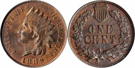 Indian Cent

1889 Indian Cent. MS-63 RB (PCGS).

PCGS# 2173. NGC ID: 228H.

From the Dr. Jeffrey A. Rudolph Collection.

Estimate: $ 100