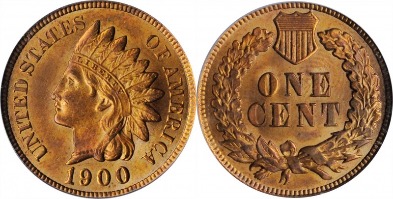 Indian Cent

1900 Indian Cent. MS-64 RB (PCGS).

PCGS# 2206. NGC ID: 228V.
...