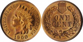 Indian Cent

1900 Indian Cent. MS-64 RB (PCGS).

PCGS# 2206. NGC ID: 228V.

From the Dr. Jeffrey A. Rudolph Collection. Earlier exThe Connelly C...