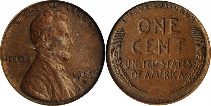 Lincoln Cent

1909-S Lincoln Cent. V.D.B. AU-55 (PCGS). CAC.

PCGS# 2426. NG...