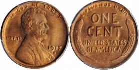 Lincoln Cent

1917-D Lincoln Cent. MS-64 RD (PCGS).

PCGS# 2500. NGC ID: 22BT.

Estimate: $ 500
