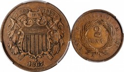 Two-Cent Piece

1867 Two-Cent Piece. FS-101. Doubled Die Obverse. AU-50 (PCGS).

PCGS# 3594.

From the Lux Family Collection, begun as early as ...