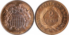 Two-Cent Piece

1869 Two-Cent Piece. Proof-64 RB (PCGS). CAC.

PCGS# 3640. NGC ID: 274Y.

From the Dr. Jeffrey A. Rudolph Collection.

Estimat...