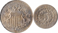 Shield Nickel

1866 Shield Nickel. Rays. MS-62 (PCGS). OGH.

PCGS# 3790. NGC ID: 22NX.

Estimate: $ 275