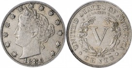 Liberty Head Nickel

1886 Liberty Head Nickel. EF-45 (PCGS).

PCGS# 3847. NGC ID: 22PK.

Estimate: $ 500