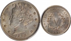 Liberty Head Nickel

1892 Liberty Head Nickel. MS-63 (PCGS).

PCGS# 3853. NGC ID: 2777.

Estimate: $ 150
