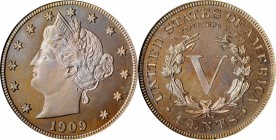 Liberty Head Nickel

1909 Liberty Head Nickel. Proof-64 (NGC). OH.

PCGS# 3907. NGC ID: 278K.

Estimate: $ 250
