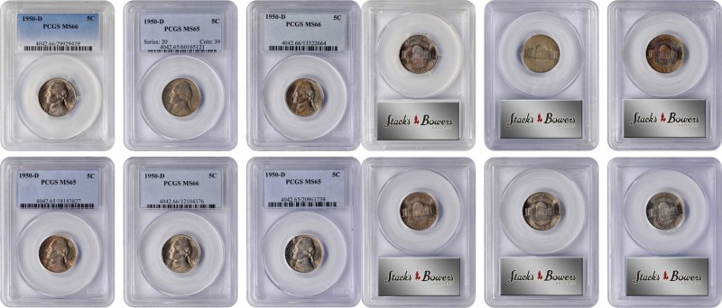 Jefferson Nickel

Lot of (6) 1950-D Jefferson Nickels. (PCGS).

Included are...