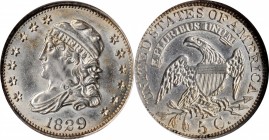 Capped Bust Half Dime

1829 Capped Bust Half Dime. LM-7.1. Rarity-4. MS-62 (NGC).

PCGS# 38620. NGC ID: 232B.

From Heritage's Long Beach Signat...