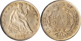 Liberty Seated Half Dime

1857 Liberty Seated Half Dime. MS-64 (PCGS).

PCGS# 4365. NGC ID: 233S.

Estimate: $ 400