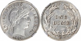 Barber Dime

1904-S Barber Dime. AU Details--Cleaned (NGC).

PCGS# 4834. NGC ID: 23ES.

Estimate: $ 200