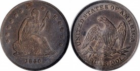Liberty Seated Quarter

1840-O Liberty Seated Quarter. No Drapery. Briggs 1-A. Repunched Date, Mintmark Left. EF-40 (PCGS).

PCGS# 5393. NGC ID: 2...
