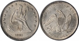 Liberty Seated Quarter

1861 Liberty Seated Quarter. MS-63 (PCGS). OGH.

PCGS# 5454. NGC ID: 23TT.

Estimate: $ 600