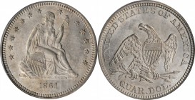 Liberty Seated Quarter

1861 Liberty Seated Quarter. MS-60 (PCGS). OGH.

PCGS# 5454. NGC ID: 23TT.

Estimate: $ 300