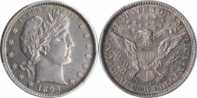 Barber Quarter

1894-S Barber Quarter. AU Details--Cleaned (PCGS).

PCGS# 5609. NGC ID: 23Y3.

Estimate: $ 100