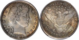 Barber Quarter

1899 Barber Quarter. MS-64 (PCGS).

PCGS# 5622. NGC ID: 23YG.

Estimate: $ 200