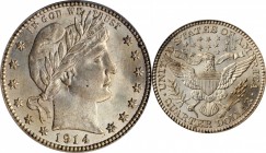 Barber Quarter

1914 Barber Quarter. MS-64 (PCGS).

PCGS# 5667. NGC ID: 23ZX.

From the Dr. Jeffrey A. Rudolph Collection.

Estimate: $ 300