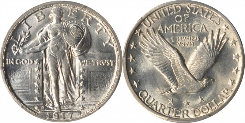 Standing Liberty Quarter

1917-S Standing Liberty Quarter. Type II. Unc Detail...