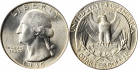 Washington Quarter

1935-D Washington Quarter. MS-65 (PCGS).

PCGS# 5798. NGC ID: 244E.

Estimate: $ 275