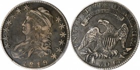 Capped Bust Half Dollar

1819 Capped Bust Half Dollar. O-115. Rarity-3. VF-25 (PCGS).

PCGS# 6117. NGC ID: 24FB.

From the Dr. Jeffrey A. Rudolp...