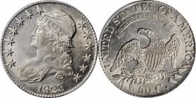 Capped Bust Half Dollar

1828 Capped Bust Half Dollar. O-120. Rarity-1. Square Base 2, Small 8s, Large Letters. AU-58 (PCGS).

PCGS# 6151.

Esti...