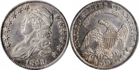 Capped Bust Half Dollar

1829 Capped Bust Half Dollar. O-105. Rarity-1. Small Letters. AU-58 (PCGS).

PCGS# 6154. NGC ID: 24FS.

Estimate: $ 600