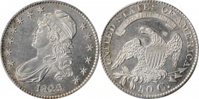 Capped Bust Half Dollar

1829 Capped Bust Half Dollar. O-115. Rarity-1. Small Letters. Unc Details--Cleaned (PCGS).

PCGS# 6154. NGC ID: 24FS.

...