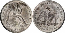 Liberty Seated Half Dollar

1841-O Liberty Seated Half Dollar. WB-1. Rarity-3. Large O. AU-58 (NGC).

PCGS# 6237. NGC ID: 24GS.

From the Steve ...