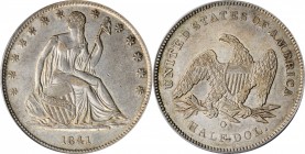 Liberty Seated Half Dollar

1841-O Liberty Seated Half Dollar. WB-11. Rarity-3. Large O. AU-50 (PCGS).

PCGS# 6237. NGC ID: 24GS.

From the Stev...