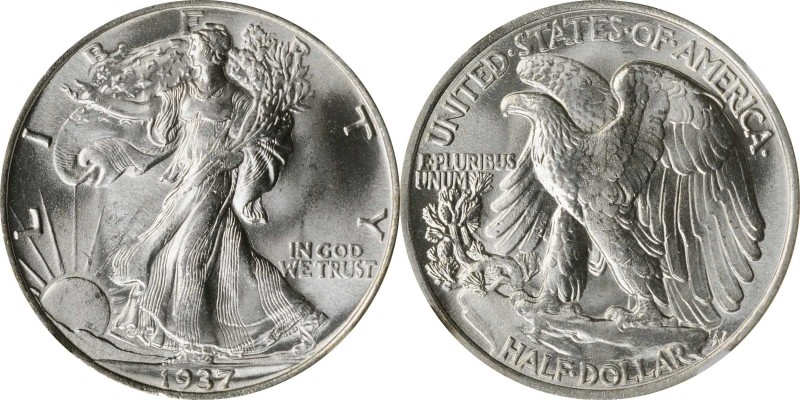 Walking Liberty Half Dollar

1937 Walking Liberty Half Dollar. MS-66 (NGC).
...