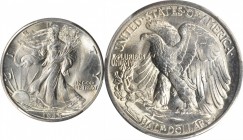 Walking Liberty Half Dollar

1945-D Walking Liberty Half Dollar. MS-66 (PCGS).

PCGS# 6625. NGC ID: 24SG.

From the Bill Gleckler Collection.
...