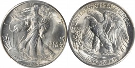 Walking Liberty Half Dollar

1945-D Walking Liberty Half Dollar. MS-66 (PCGS).

PCGS# 6625. NGC ID: 24SG.

From the Bill Gleckler Collection.
...