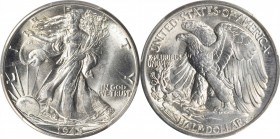 Walking Liberty Half Dollar

1945-D Walking Liberty Half Dollar. MS-66 (PCGS).

PCGS# 6625. NGC ID: 24SG.

From the Bill Gleckler Collection.
...